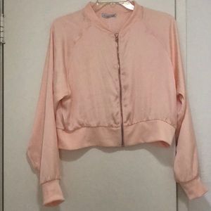 Zara pink cropped jacket